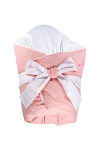Péřová zavinovačka enie baby DOTS coral