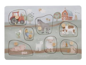 Vkládací puzzle se zvukem Farma Little Dutch