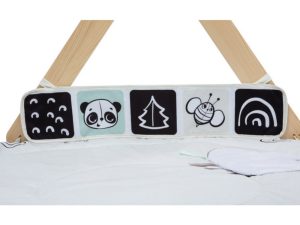 Hrací deka s dřevěnou hrazdou Tiny Love Black & White - obrázek 4