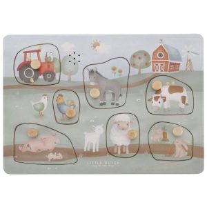 Vkládací puzzle se zvukem Farma Little Dutch