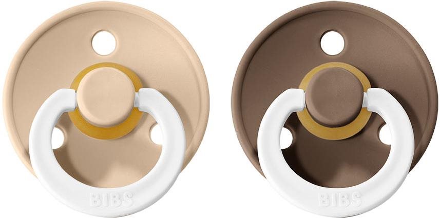 BIBS Colour dudlíky z přírodního kaučuku, noční, vel. 1 (0-6 m), 2 ks