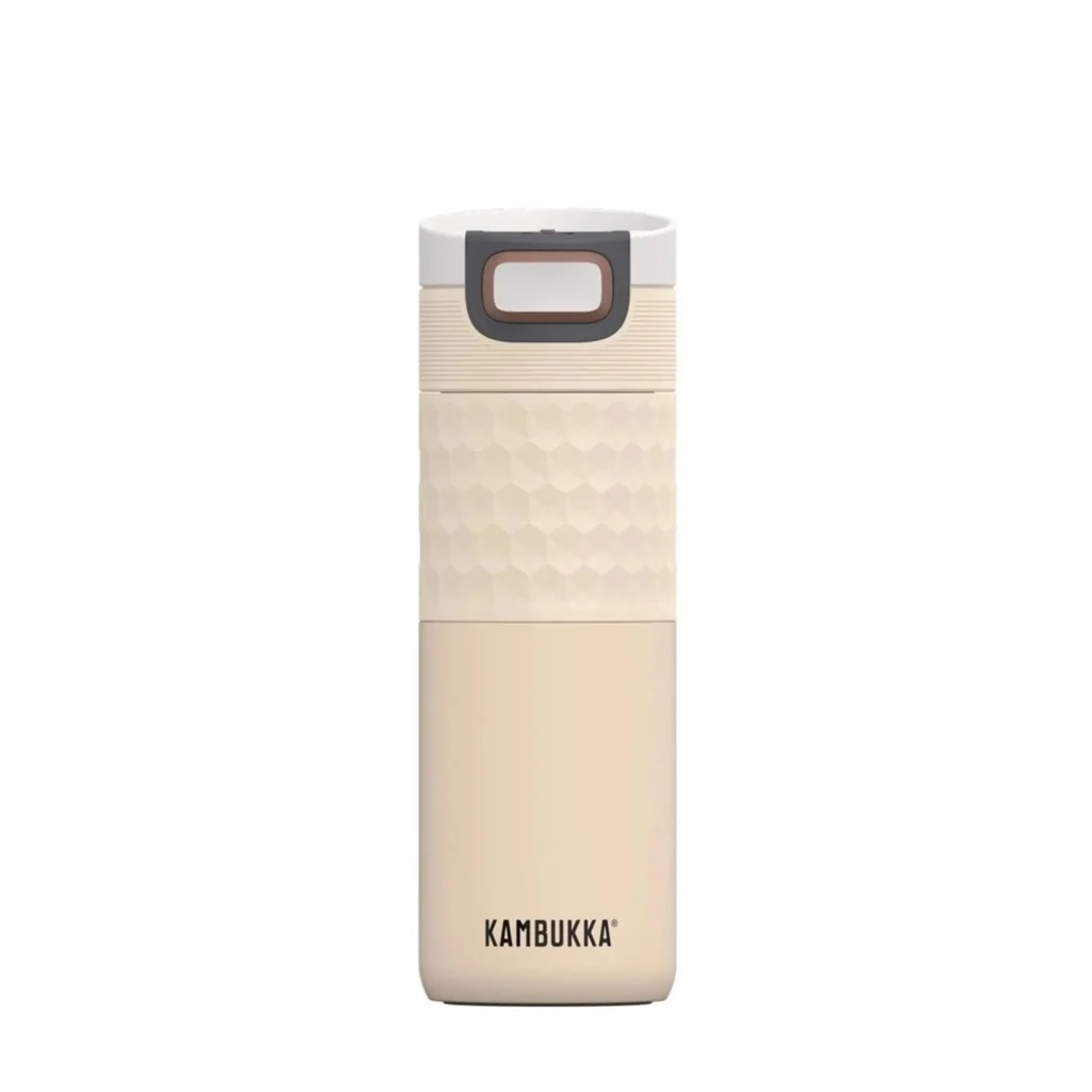 Termoláhev Kambukka Etna Grip 500 ml v béžové barvě Barely Beige, pohled zepředu