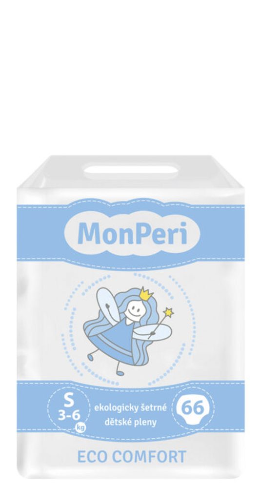 MonPeri Eco Comfort S (3-6 kg), 66 ks